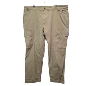Duluth Flex Fire Hose Cargo Pants Relaxed Fit 48x32 Desert Khaki Stretch